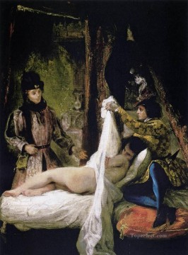 ヌード Painting - ルイ・ドルレアンが愛人にロマンティックなウジェーヌ・ドラクロワのヌードを披露